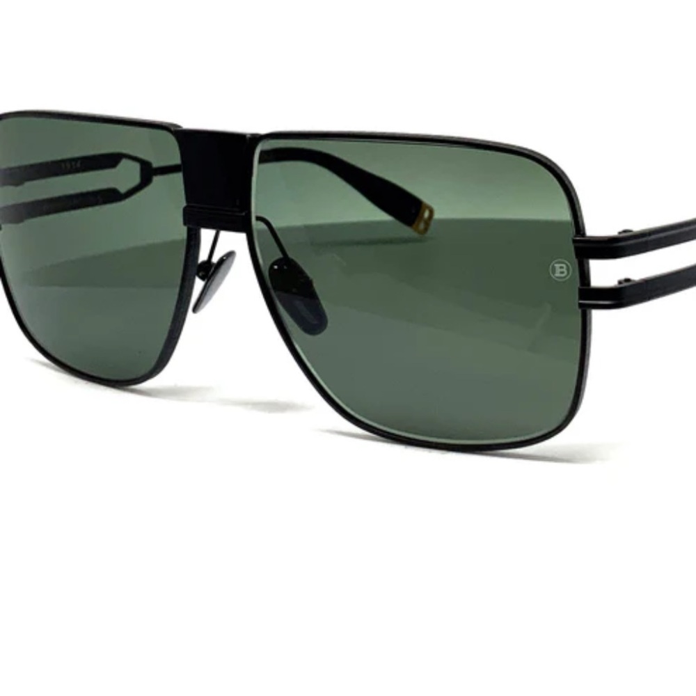 BALMAIN Eyewear x Akoni 1914 sunglasses  (Matte Black/Black) NEW